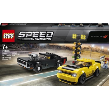 LEGO® Speed Champions 75893 2018 Dodge Challenger SRT Demon a 1970 Dodge Charger R/T