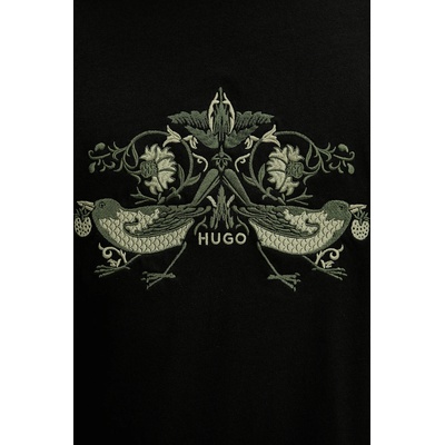 HUGO Памучна тениска HUGO Denrith (50544543)