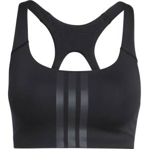 adidas Дамски спортен сутиен adidas Women's Optime 3-Stripes MS Bra Sports bra - Black / Black - размер XL (114-3921-0116)
