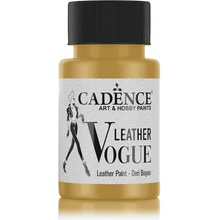 Cadence Metalická barva na kůži Leather Vogue, 50 ml gold, zlatá