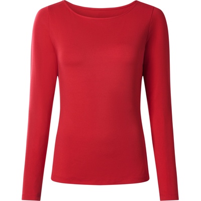 Esmara dámské triko s lodičkovým výstřihem červená – Zboží Mobilmania