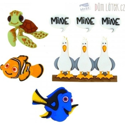 Dekoračné gombíky Hľadá sa Nemo