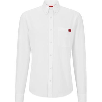 HUGO BOSS Риза с дълъг ръкав Hugo Evito Long Sleeve Shirt - White 199