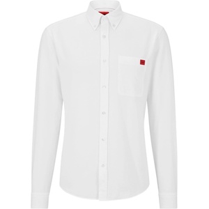 HUGO BOSS Риза с дълъг ръкав Hugo Evito Long Sleeve Shirt - White 199