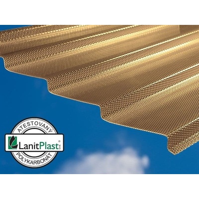 Marlon CSE Diamond Z-Top Vlnitá polykarbonátová deska 0,954 m x 6 m 2,8 mm bronz 1 ks