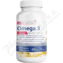 Dr. Candy Pharma Omega 3 Rybí olej 60 kapslí x 1000 mg