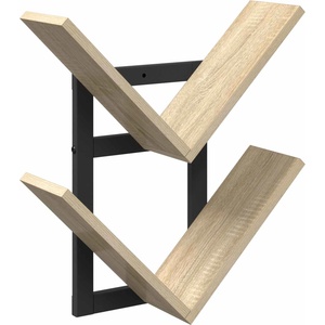vidaXL Плаваща стена Дъб сонома 43 x 15 x 47 см Инженерна дървесина (8012336)