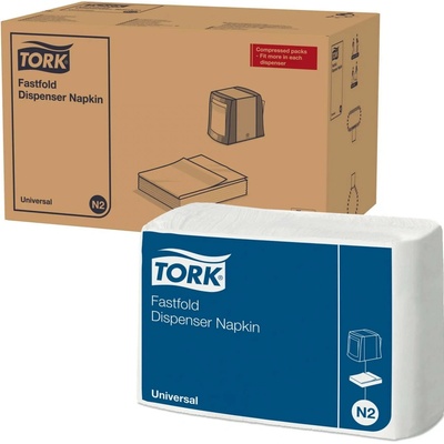 Tork 10933 bílé Fastfold ubrousky N2 karton 36x300ks