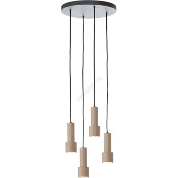 Brilliant - Пендел CADIZ 4xGU10/10W/230V Ø 35 см бронзов (BI0152)