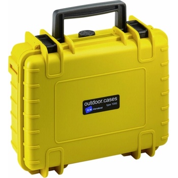B&W Outdoor Case Type 1000 yellow, foam 1000/Y/SI