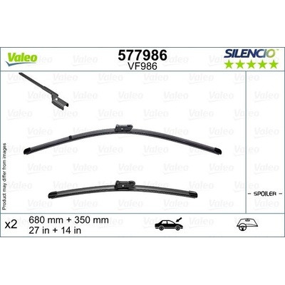 Valeo Silencio FLAT BLADE Set 680+350 mm VA 577986