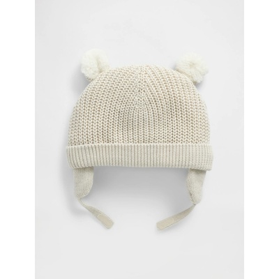 GAP Baby zateplená sherpa čepice Unisex Béžová – Zboží Dáma