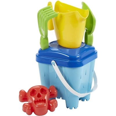 Ecoiffier Кофичка за пясък Ecoiffier - Синя, 5 части (7600000619)