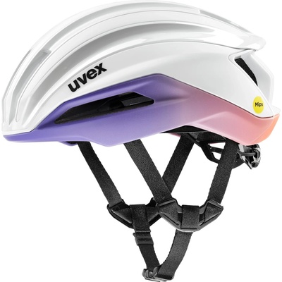 uvex Каска за шосейно колоездене Uvex Surge Aero Mips Bike helmet - White / Lilac Apricot Matt - размер 59-61 cm (851-1795-0413)