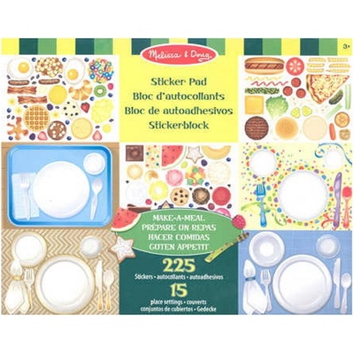 Melissa & Doug Blok s adhéznymi samolepkami Jedlo