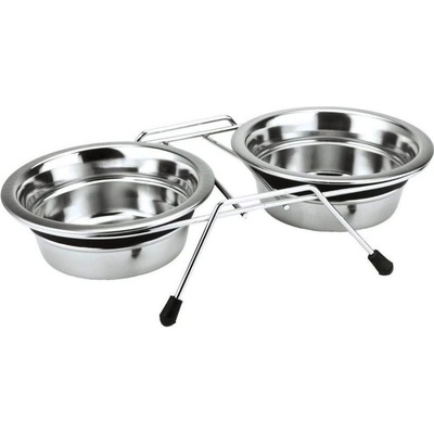 Nobby nerezový stojan 2 misky 0,75 l 16,5 cm