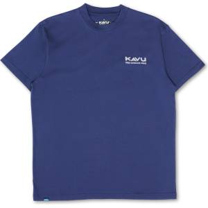 KAVU Мъжка тениска KAVU Snow Day T-shirt - Dark River - размер L (216-9049-0213)
