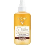 Vichy Слънцезащитна вода SPF 50 - за подобряване на тена , Vichy Capital Soleil Solar Protective Water with Beta Carotene SPF50+ 200ml