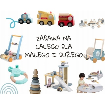 LeanToys Baby Doll Pruhovaný svetr, čepice a šátek modrý