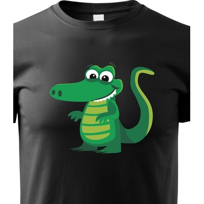 dětské triko Krokodýl černá