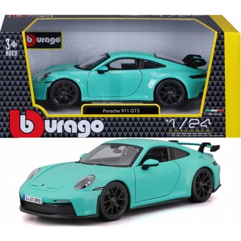 Bburago Plus Porsche 911 GT3 Mint zelené 1:24