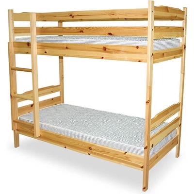 Bogdan Furniture G Двуетажно легло Мебели Богдан BM Masiv 82/190, натурален цвят