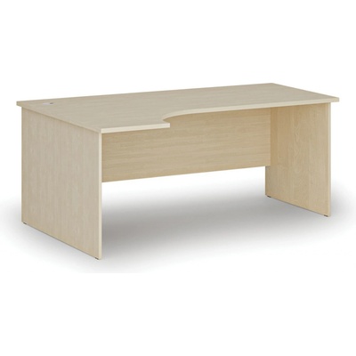 PRIMO Kancelářský rohový pracovní stůl WOOD, 1800 x 1200 mm, levý, bříza