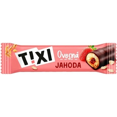 Tixi Ovesná tyčinka s jahodovou náplní a kakaovou polevou 30g