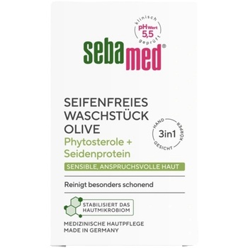 sebamed Измиващ бар без сапун с маслина - 150 г