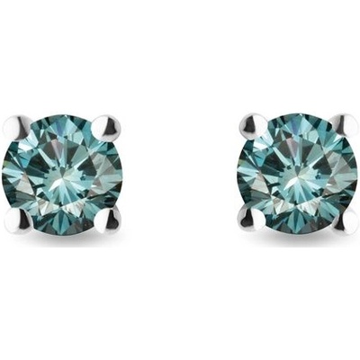 Klenota náušnice s modrými diamantmi k0369032