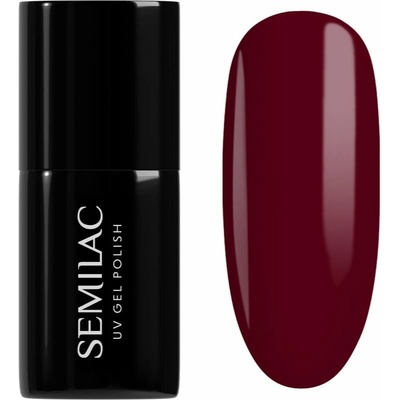 Semilac UV Hybrid Tastes Of Fall gelový lak na nehty odstín 404 Black Beans Muffin 7 ml