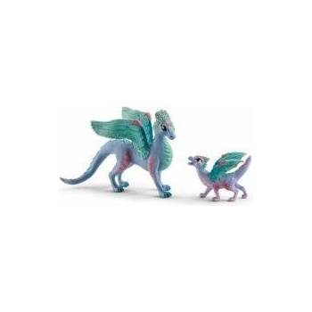 Schleich Фигурки на Герои Schleich Flower dragon with its little one