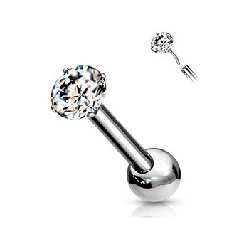 Šperky4U Push In cartilage piercing do ucha titan TIT1125-1206-03
