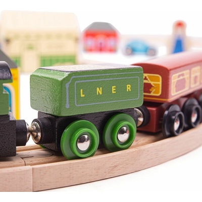Bigjigs vláčkodráha Flying Scotsman sada