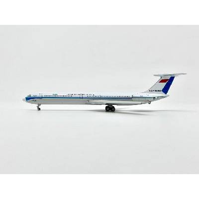 Phoenix Il62 Aeroflot "1980s White Colors With Double Blue Cheatline" with "KLM" Tittles 1:400