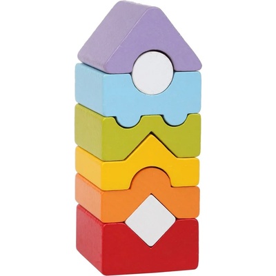 Cubika Дървена кула за баланс Cubika, 8 части (15009)
