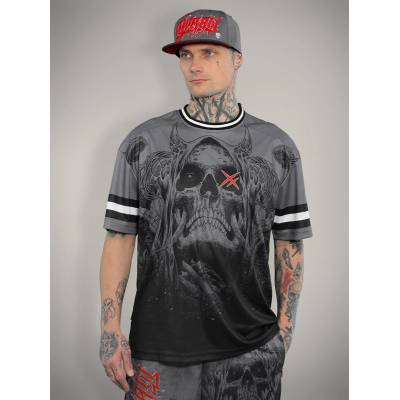 HYRAW спортна фланелка HYRAW - DUSK CLUB - Oversize Mesh Jersey T-shirt - 263TS01