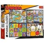 Trefl Puzzle 4x250 Garfield doesnt like Mondays TREFL