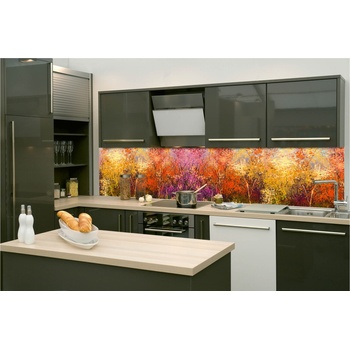 DIMEX ART s. r. o Фототапет за кухня - цветен флорален фон 260 x 60 см