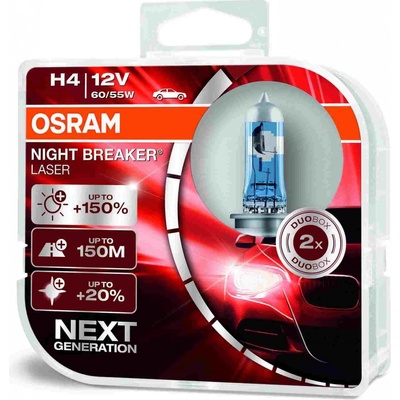 Osram Night Breaker Laser 64193NBL-HCB H4 P43t-38 12V 60/55W