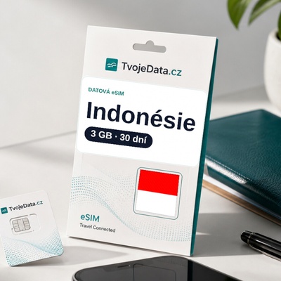 eSIM Indonésie 3 GB / 29 dní - Indonésie A6BECC
