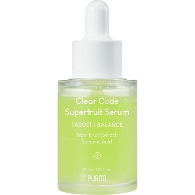 PURITO Clear Code Superfruit Serum - Изсветляващ и хидратиращ серум с суперфрукти 30мл