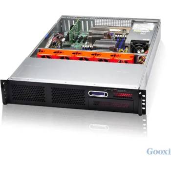 Image 1 of Gooxi Кутия 2U rackmount e-ATX 12"x13", 6x 3.5" or 2.5"hotswap HDD, 6Gb/s SAS backplane, 3 fans 80x80x38, 550W Redundant PSU, 660 (RM2106-660-H-550W)