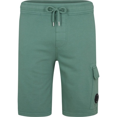 CP COMPANY Поларени къси панталони CP COMPANY Micro Lens Fleece Shorts - Green Bay 626