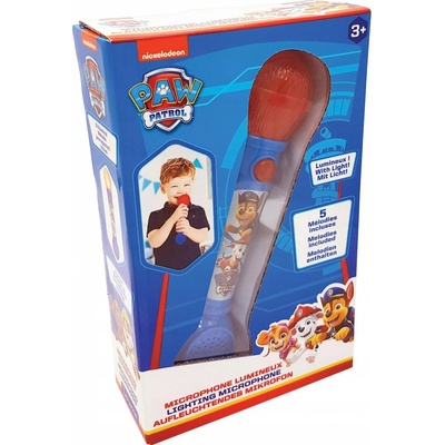 Lexibook Svítící mikrofon Tlapková patrola s melodiemi a zvukovými efekty