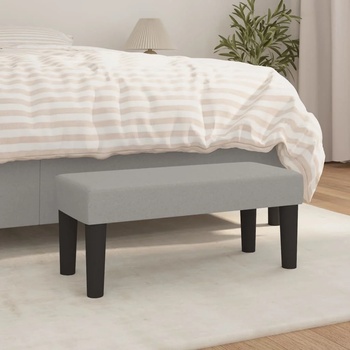 Image 1 of vidaXL Пейка, светлосива, 70x30x30 см, плат (346616)