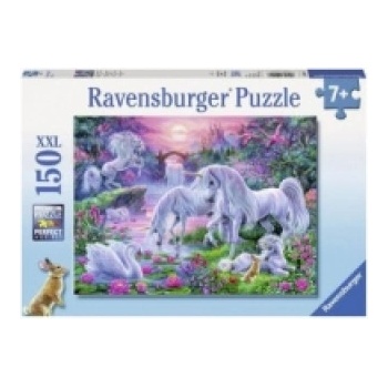 Ravensburger Verlag Ravensburger Kinderpuzzle - 10021 Einhörner im Abendrot - Fantasy-Puzzle für Kinder ab 7 Jahren, mit 150 Teilen im XXL-Format