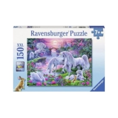 Ravensburger Verlag Ravensburger Kinderpuzzle - 10021 Einhörner im Abendrot - Fantasy-Puzzle für Kinder ab 7 Jahren, mit 150 Teilen im XXL-Format