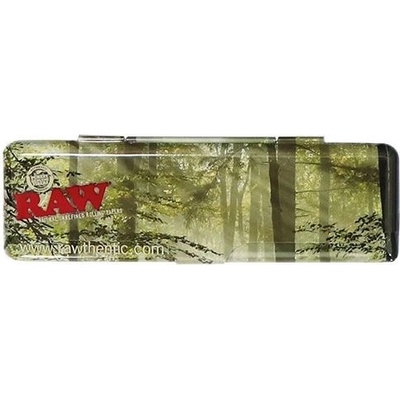 RAW kovový obal na King Size cigaretové papieriky forrest