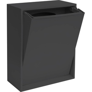 ReCollector Черно кошче за боклук за рециклиране/стенно от рециклирана пластмаса Recycling Box - ReCollector (SORT12SO)